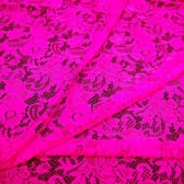 Elasztikus csipke - FLUO PINK ASL 1007